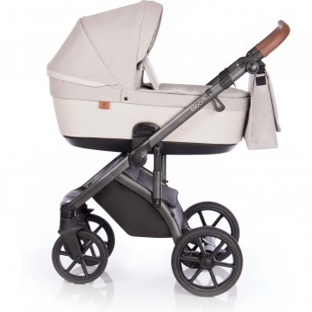 Детская коляска ROAN Bloom 2 в 1 Ivory (рама складывается вместе с прогулочным блоком) 2022